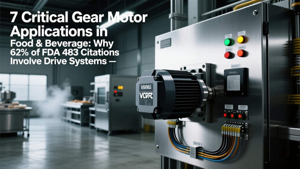 7 Gear Motor Applications: Fix FDA 483 Drive Citations