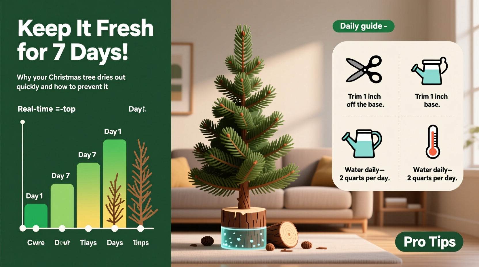why does my christmas tree dry out so fast and how to prevent it in 7 days