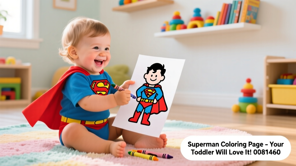 Simple Superman Coloring Pages Your Toddler Will Love: Developmentally Appropriate, Screen-Free Fun for Ages 2–4