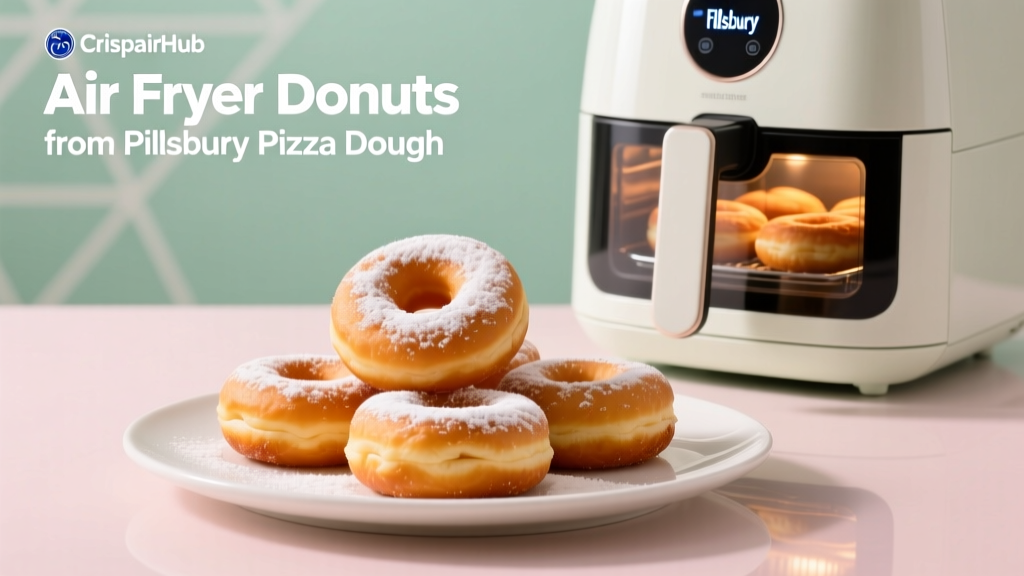 Air Fryer Donuts from Pillsbury Pizza Dough