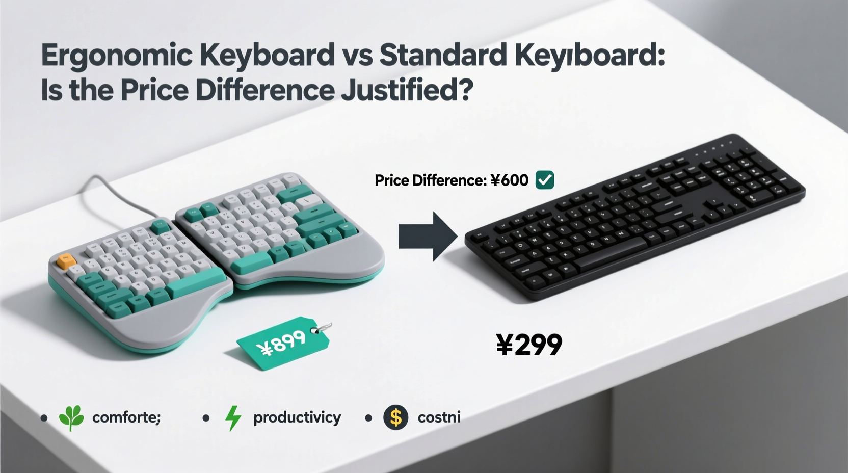 ergonomic keyboard vs standard keyboard is the price difference justified