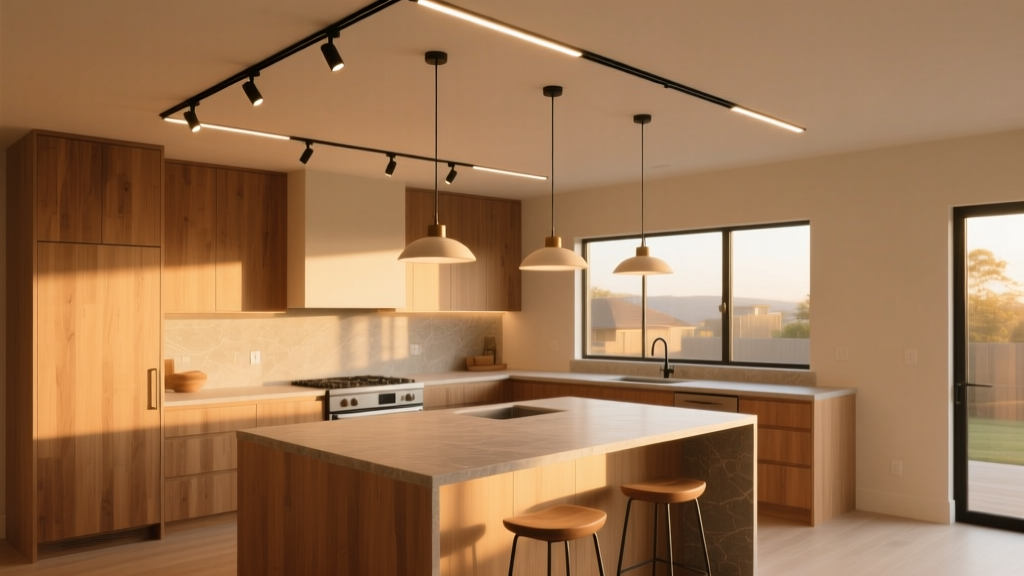 Track Lighting for Open-Plan Kitchens: Design Tips