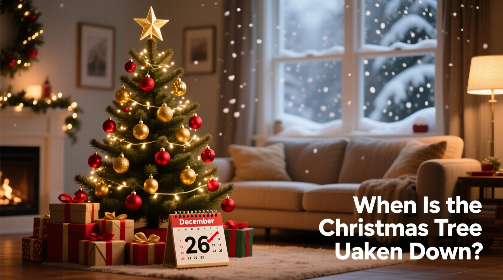 when is the christmas tree taken down