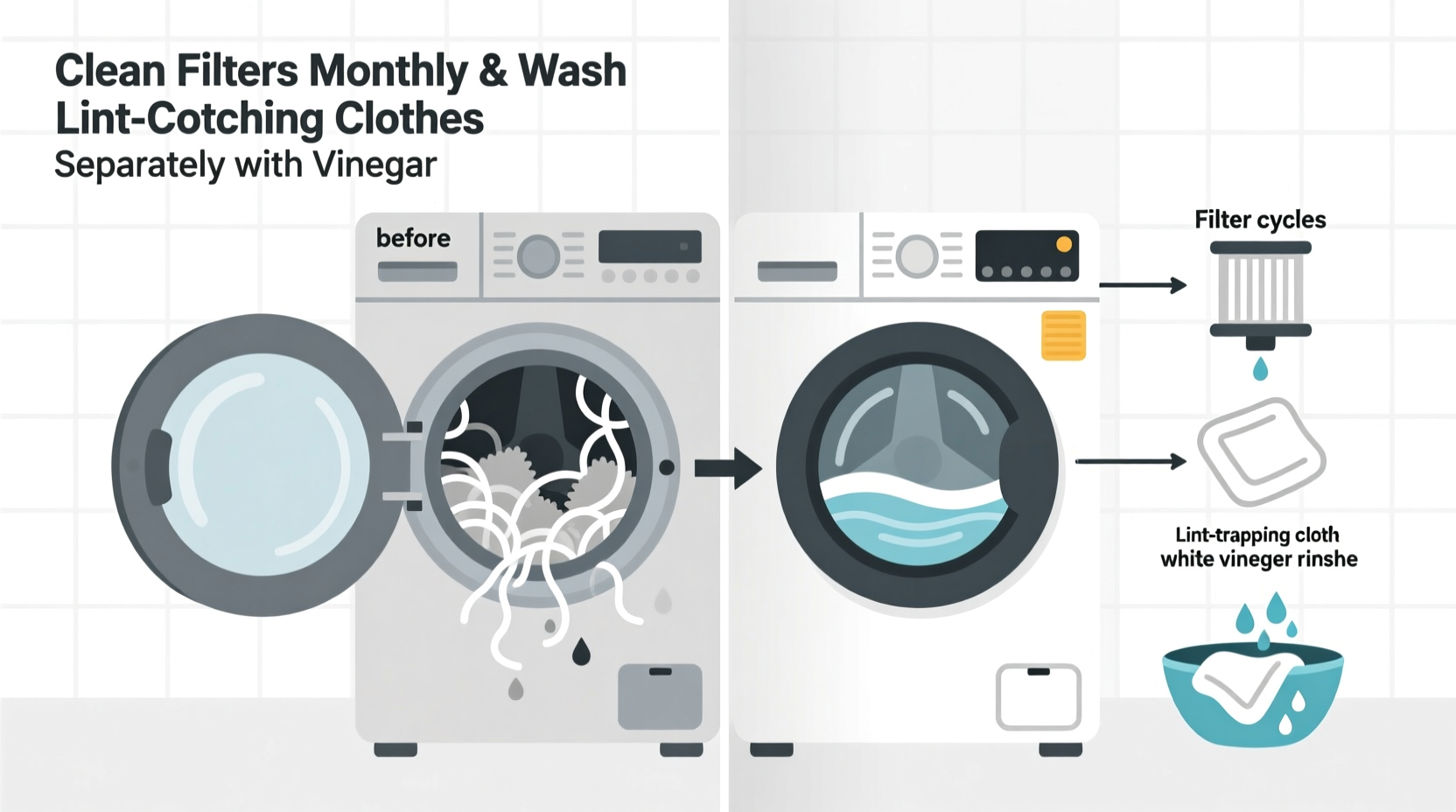 microfiber cloths washing machine filters