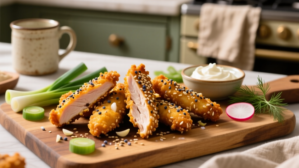 Everything Bagel Chicken Tenders Air Fryer Recipe
