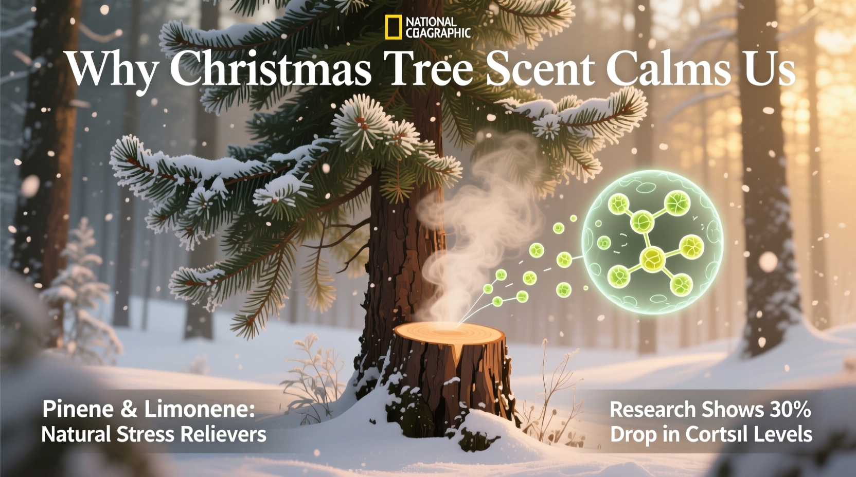 why is the smell of a real christmas tree so calming science behind it