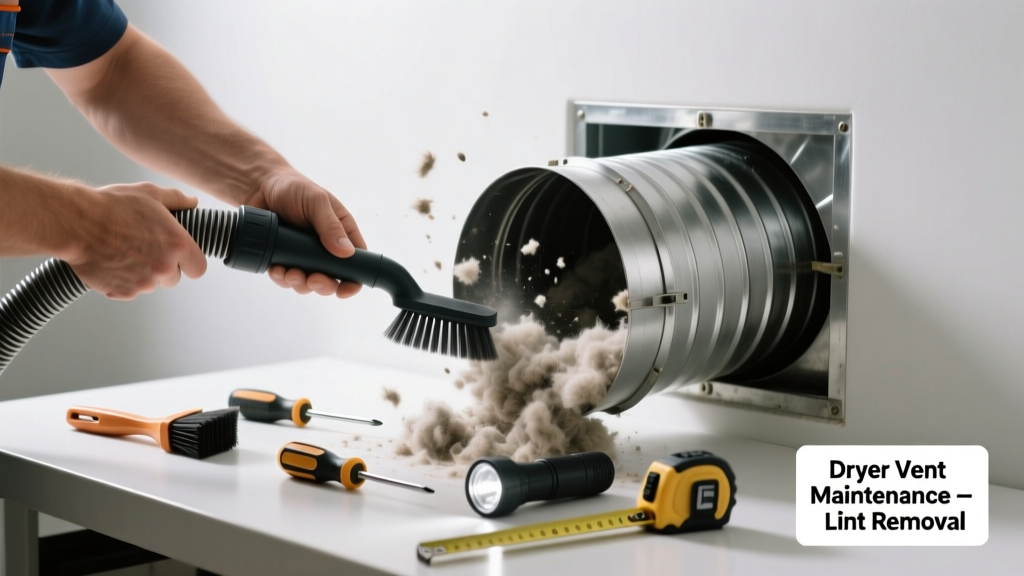 Fixing a Clogged Dryer Vent Causing Loud Noises