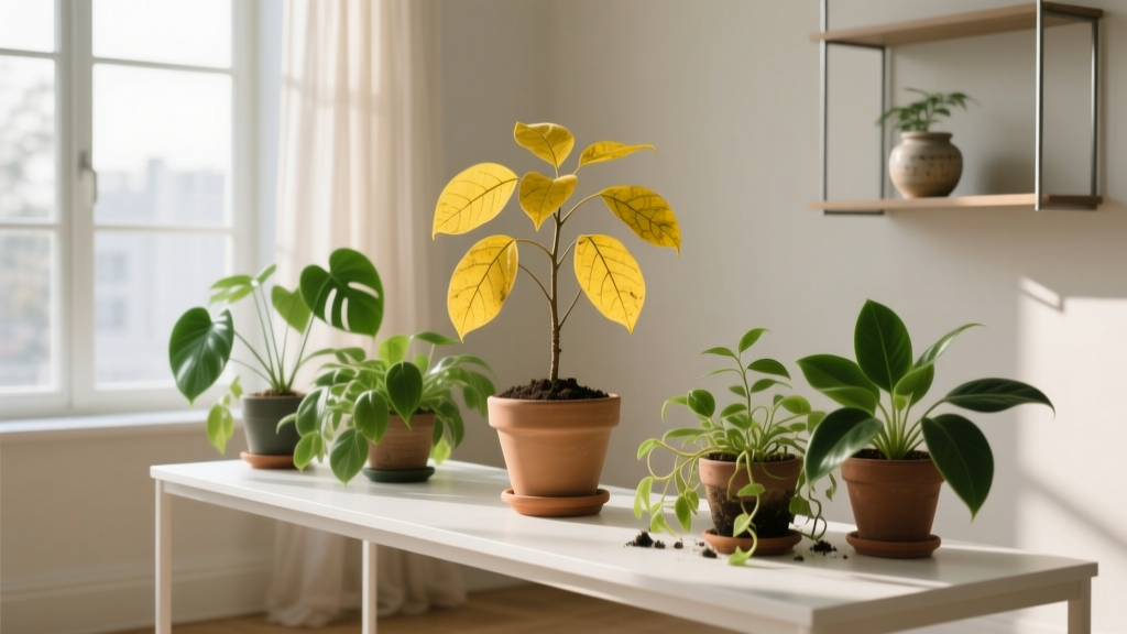 Prep Outdoor Plants for Indoors with Yellow Leaves