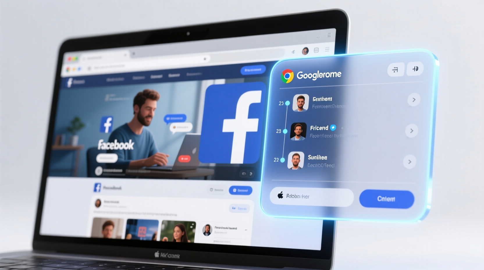 google facebook extension integrates facebook viewing a