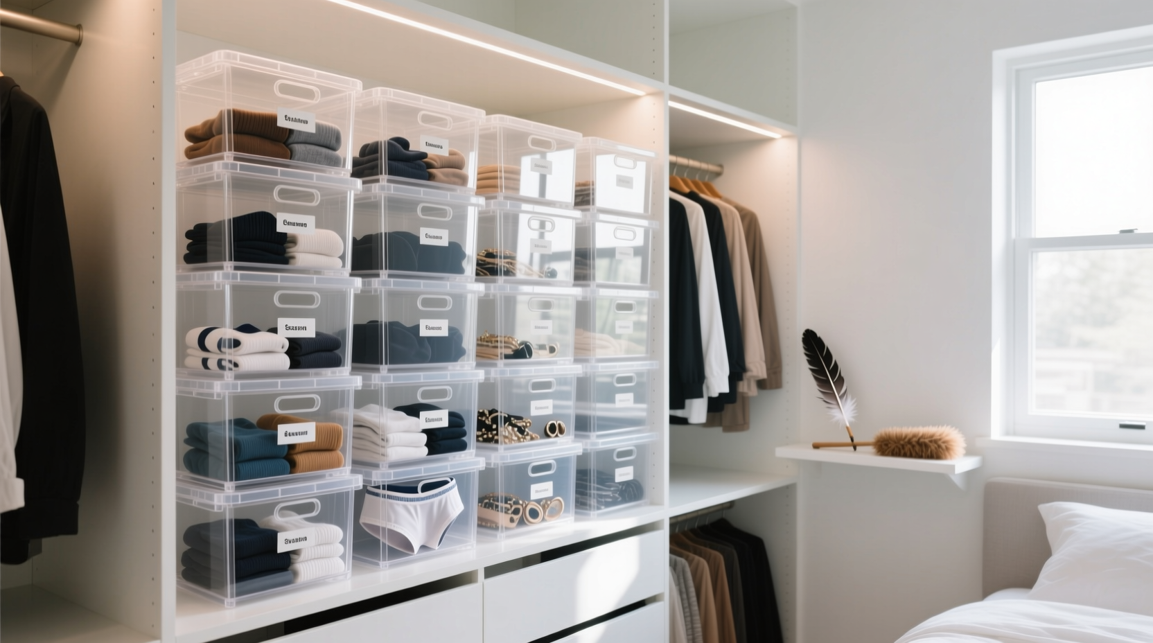 acrylic closet bins worth the dust