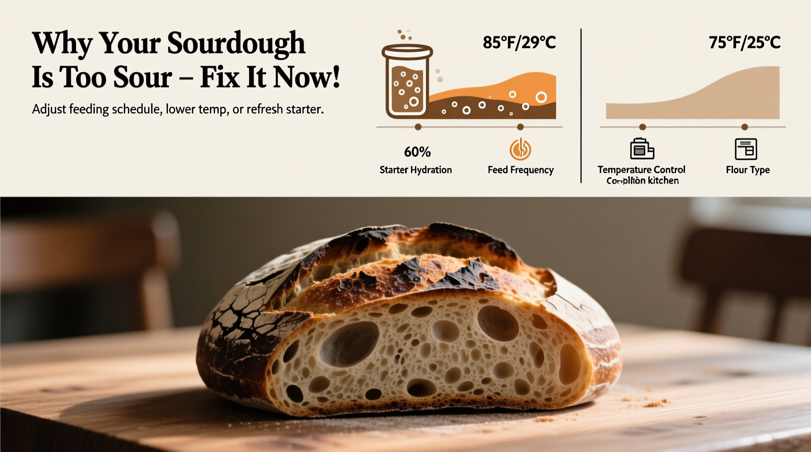 why does my sourdough bread taste too sour starter troubleshooting