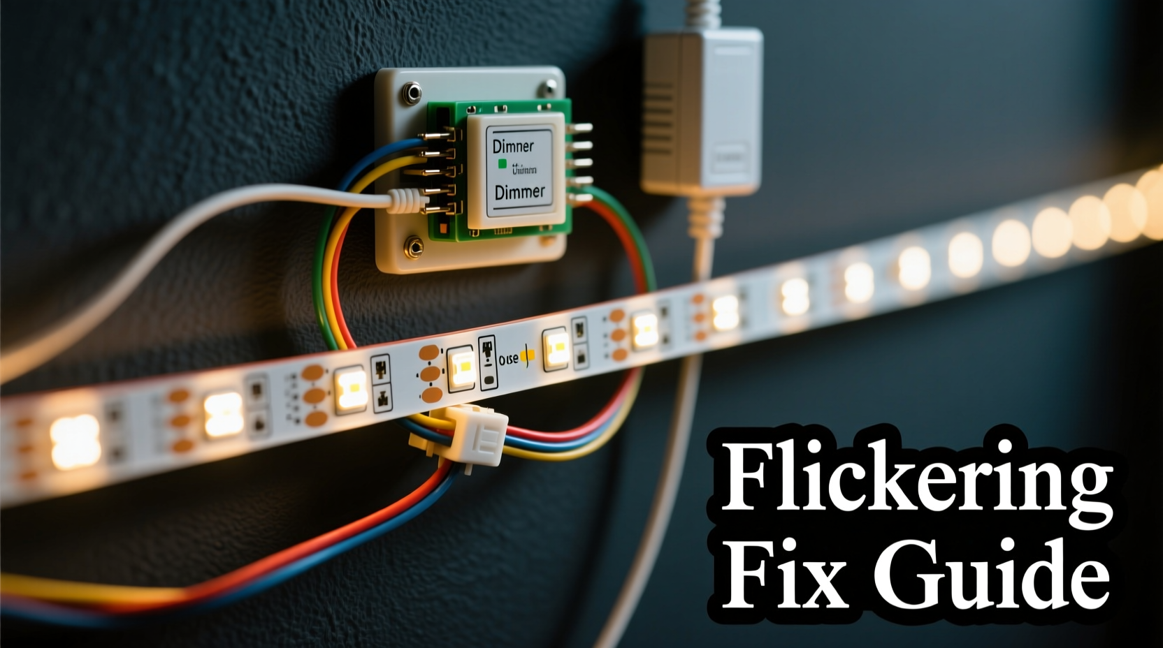 why are led light strips flickering and how to stop it instantly