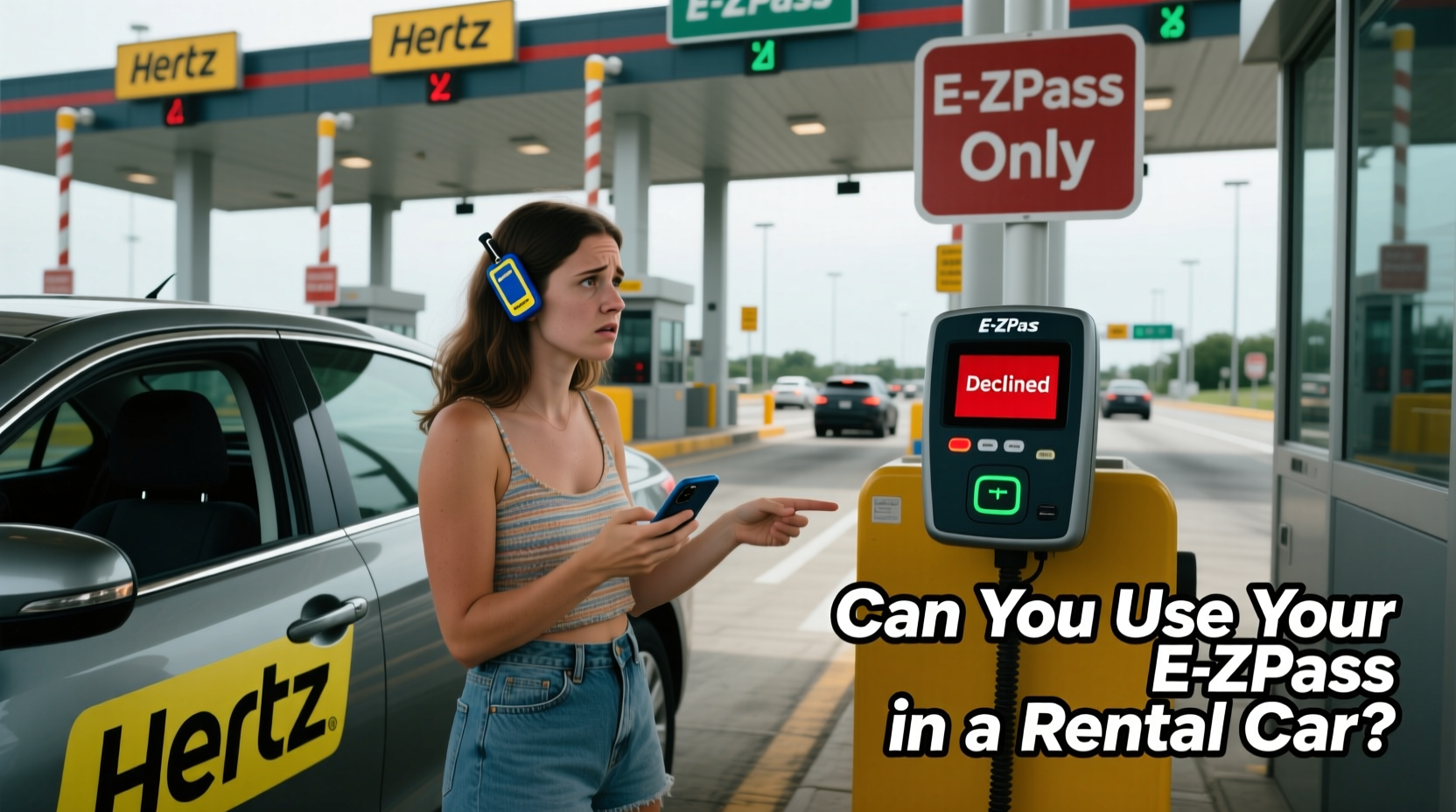 can you use your ez pass in a rental car