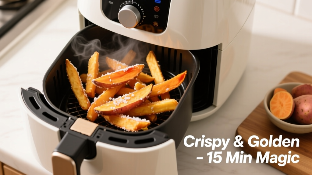 Perfect Frozen Sweet Potato Fries in the Air Fryer