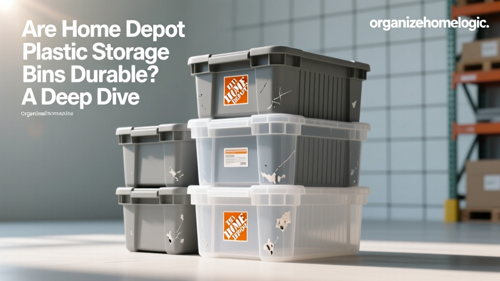 Are Home Depot Plastic Storage Bins Durable? A Deep Dive