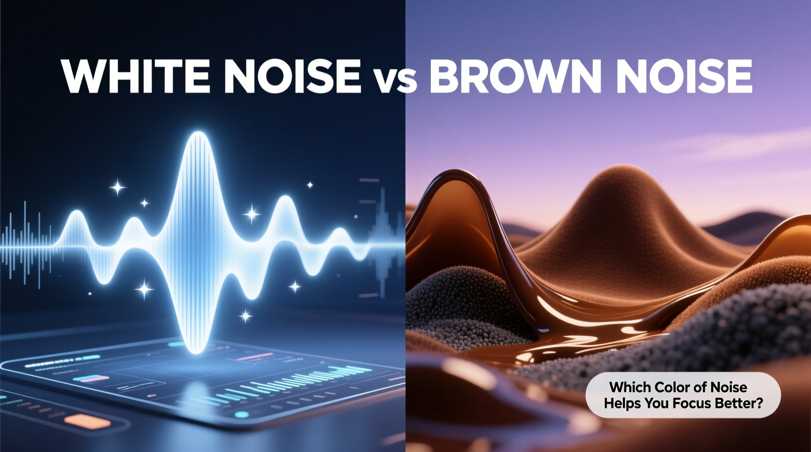 white noise vs brown noise which color of noise helps you focus better