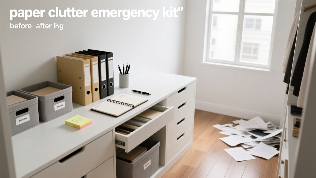 Paper Clutter Emergency Kit: 3 Pre-Printed Templates You ...