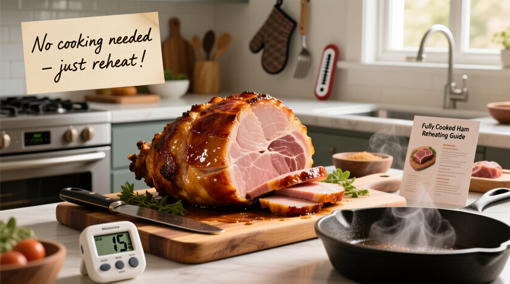 how long do you cook a fully cooked ham