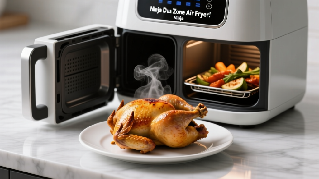 Whole Chicken in Ninja Dual Zone Air Fryer: Yes!