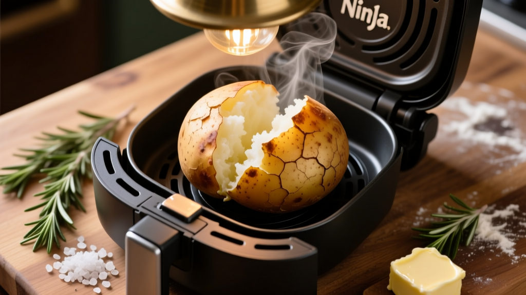 Perfect Baked Potato in Ninja Grill: Crispy & Fluffy