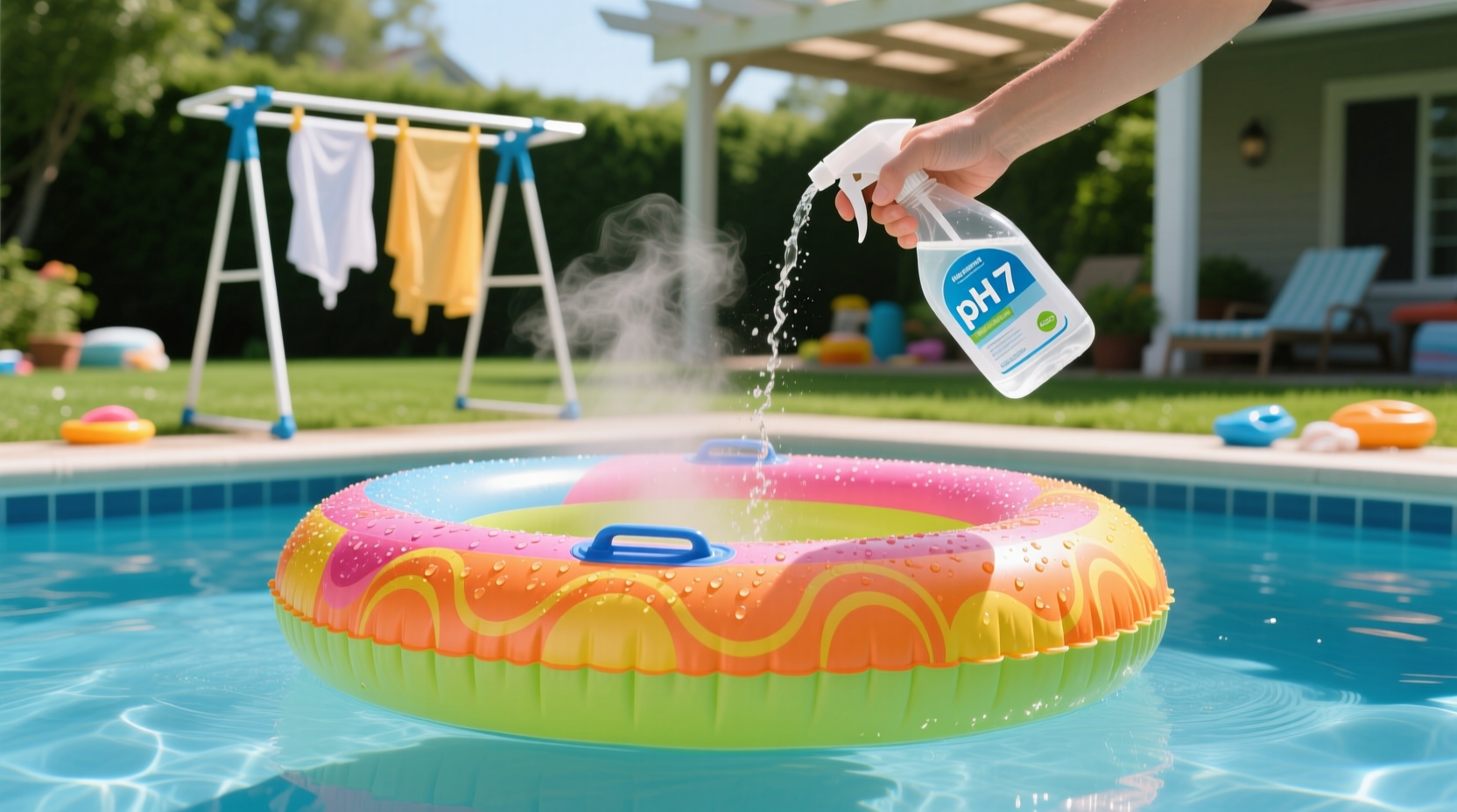 how to clean inflatable pool toys safely