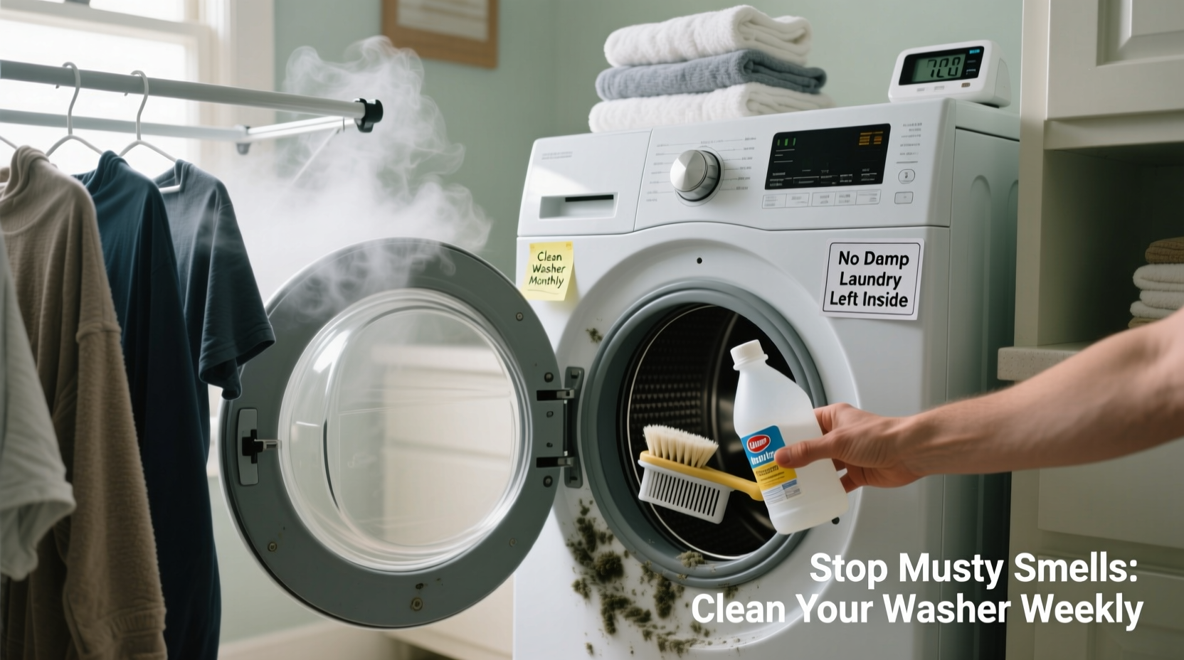 how to stop clothes from smelling musty after drying troubleshooting washer mold