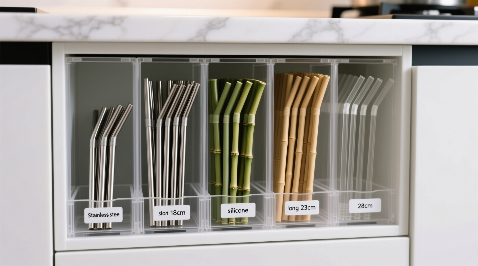 closet organization tips for reusable straws