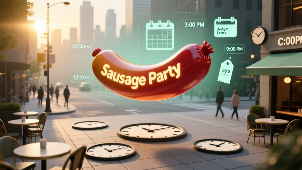 Sausage Party Timing Rules: Save 40% Booking on Tuesday