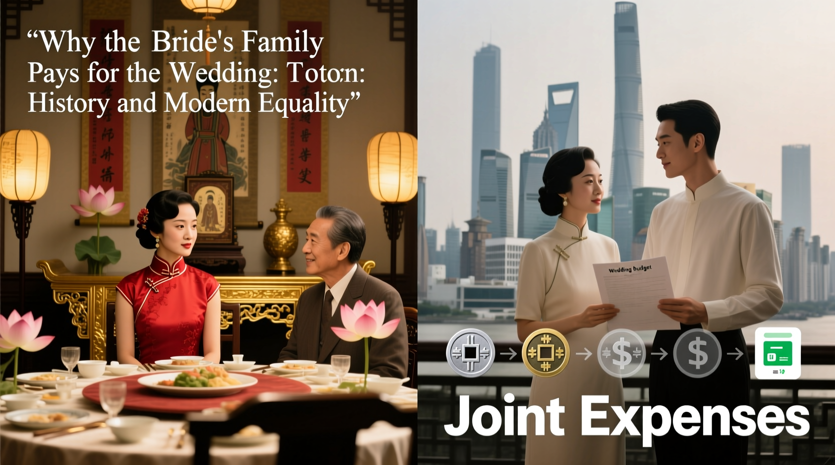 why does the brides family pay for the wedding