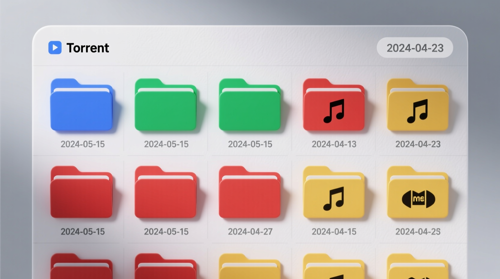 sort your torrent folder by date for easier browsing
