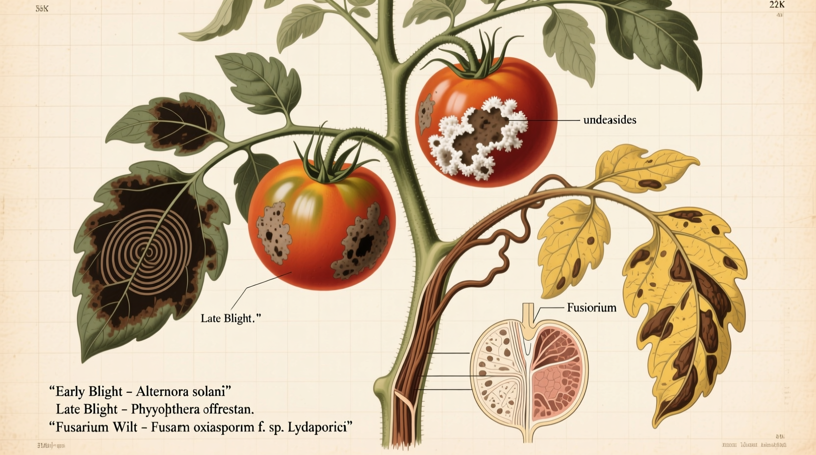 identifying and treating common tomato plant diseases