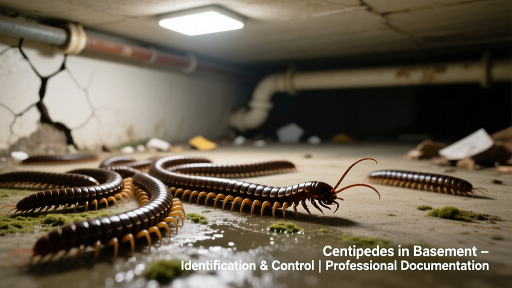 Centipedes in Basement: Identification and Control