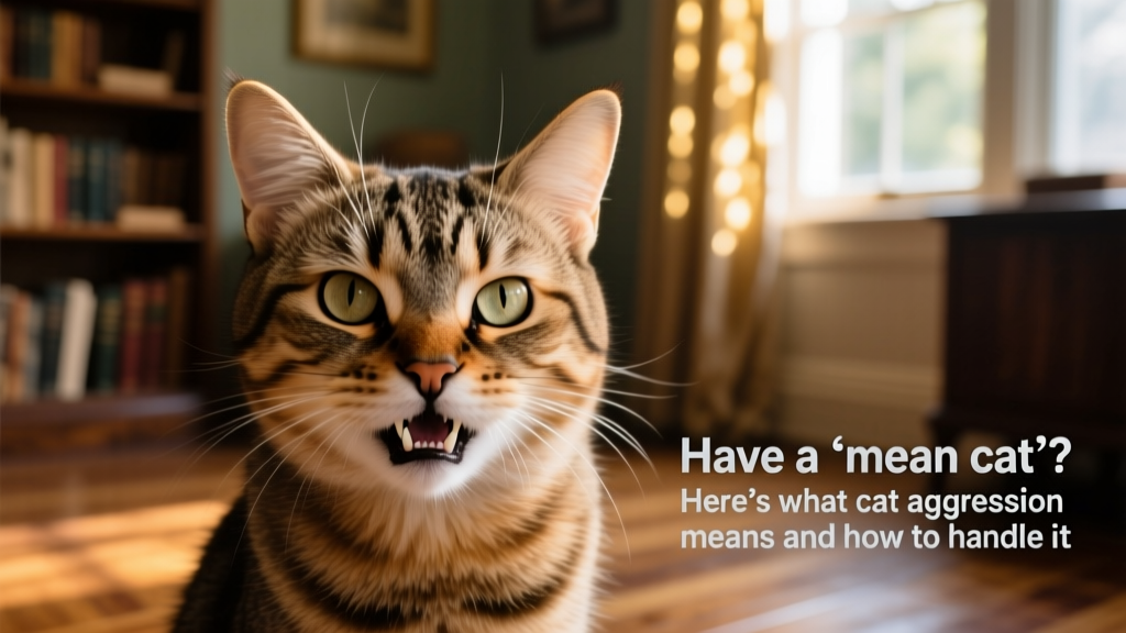 Have a ‘Mean Cat’? Here’s What Cat Aggression Means and How To Handle It