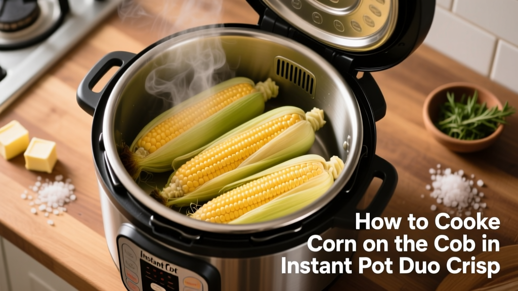 Cook Corn on the Cob in Instant Pot Duo Crisp
