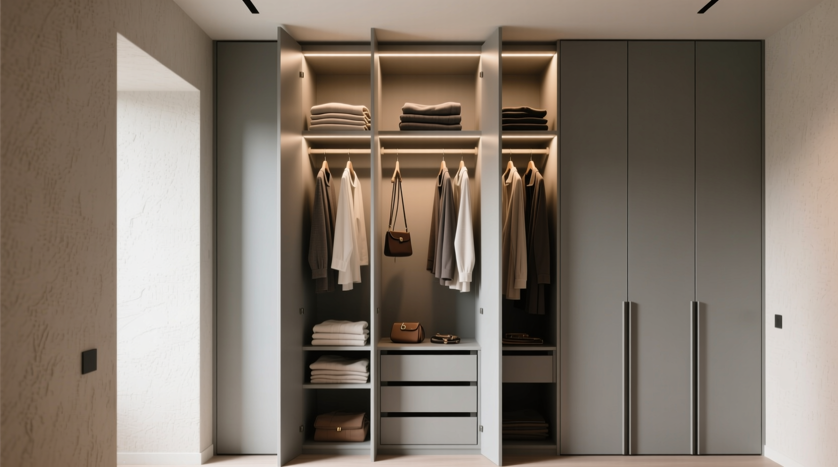 closet dividers vs hanging shelves for petite wardrobes