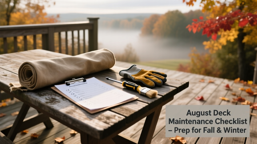 August Deck Maintenance Checklist: Prep for Fall & Winter