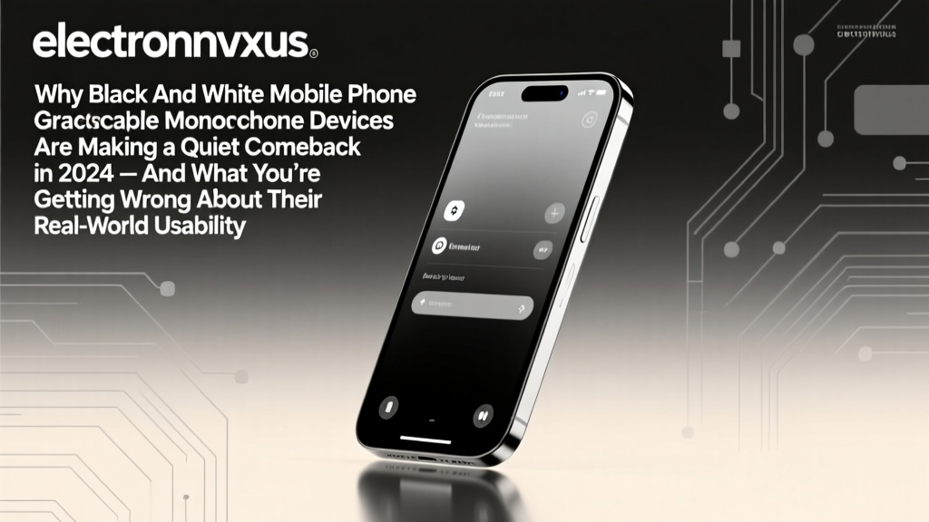Why Black And White Mobile Phone Grayscale Monochrome Devices Are Making a Quiet Comeback in 2024 — And What You’re Getting Wrong About Their Real-World Usability