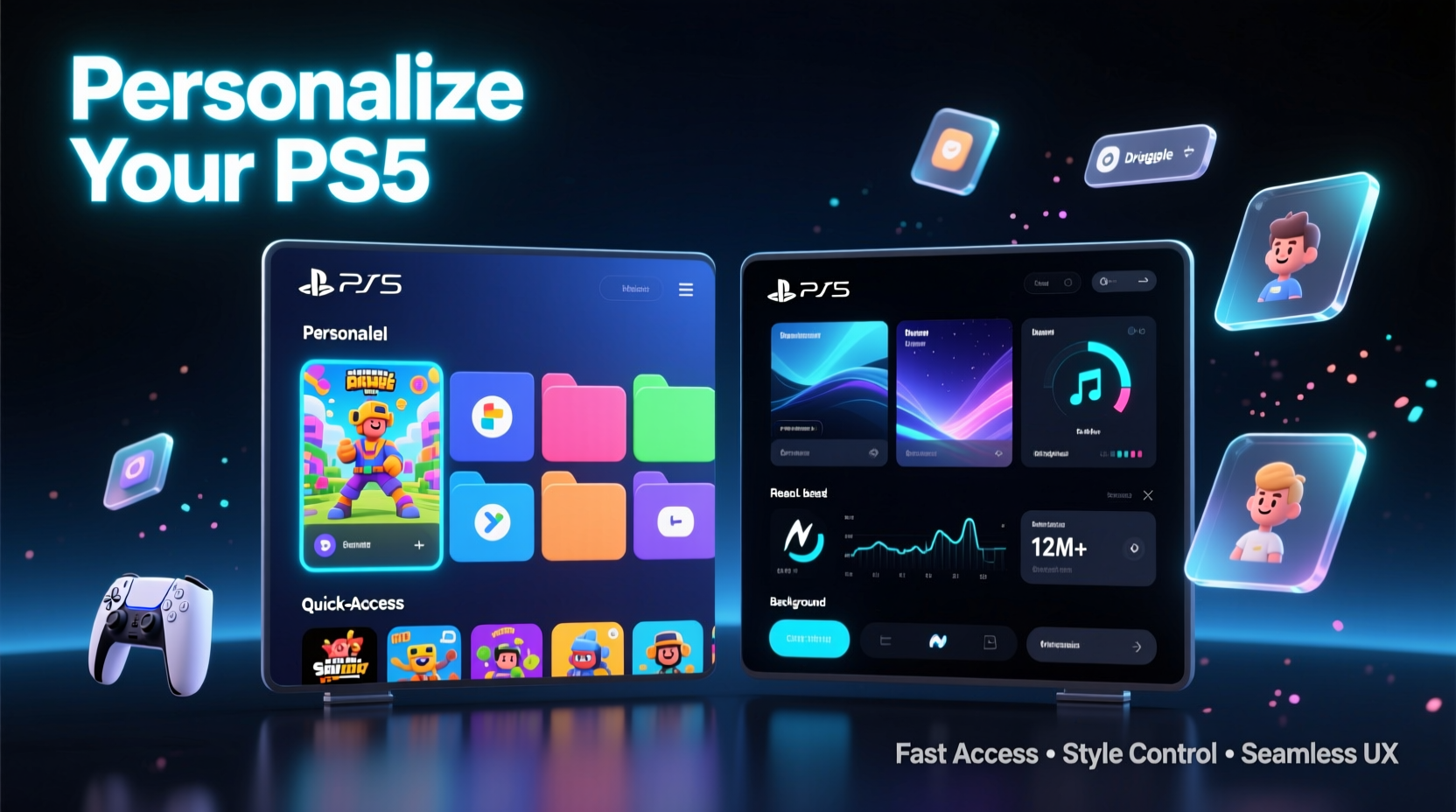 how to personalize your ps5 interface for faster game access and style