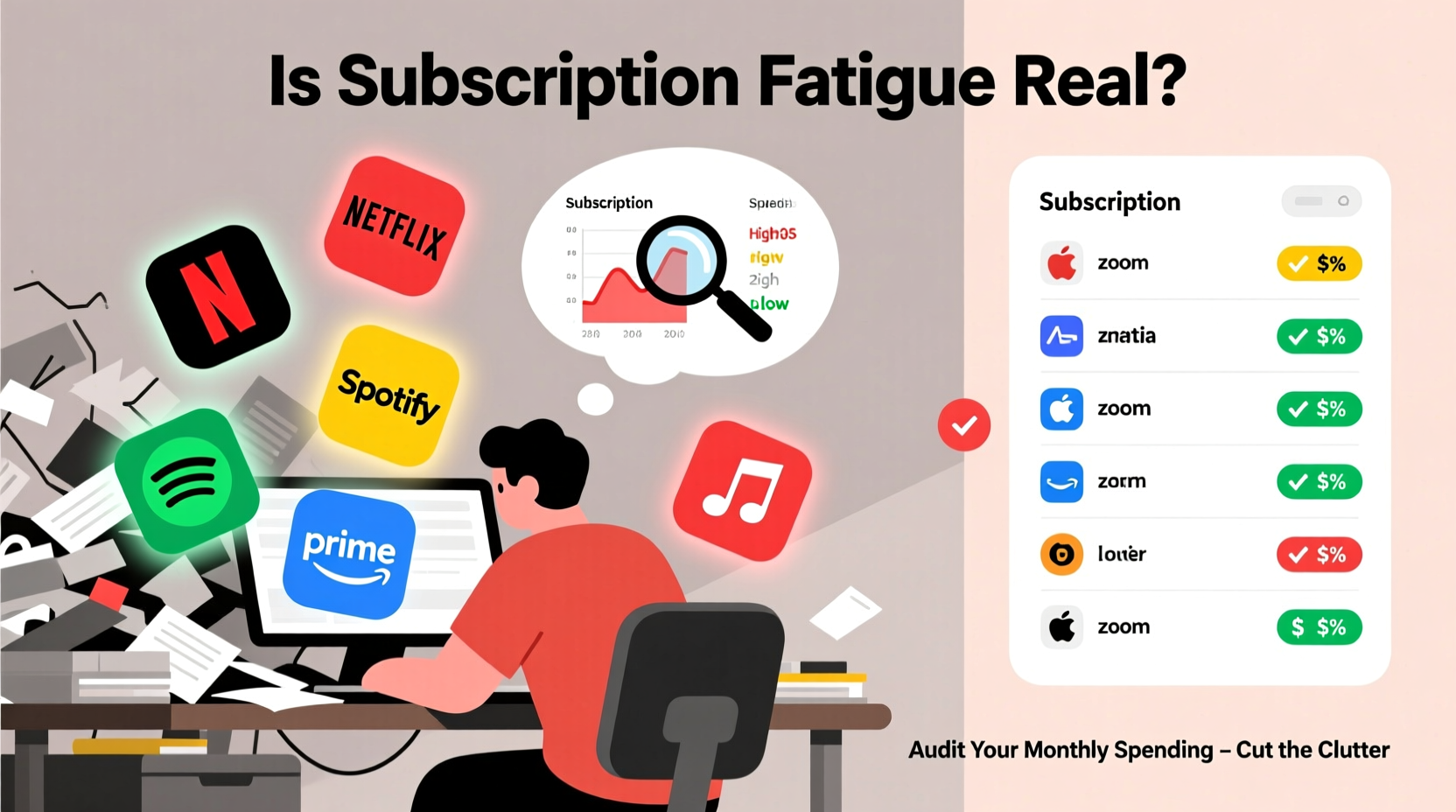 is subscription fatigue real and how to audit your monthly spending