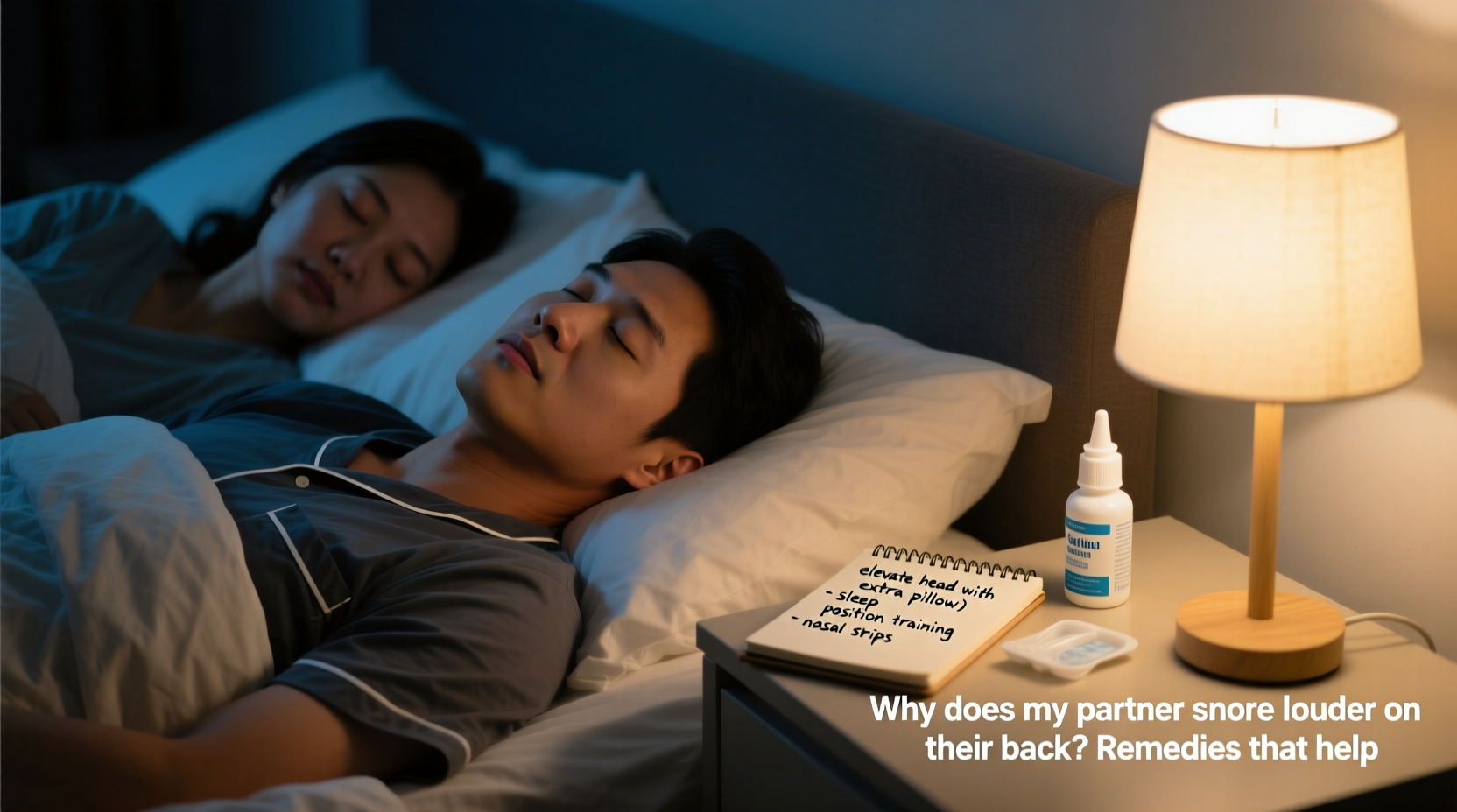 why does my partner snore louder on their back remedies that help