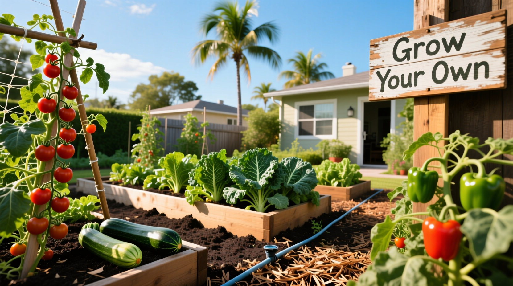 easy to grow vegetables in florida