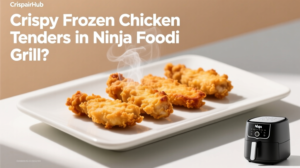 Crispy Frozen Chicken Tenders in Ninja Foodi Grill