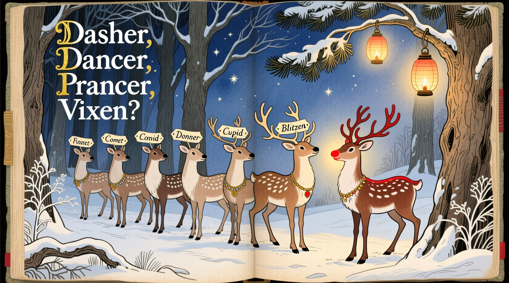 what are father christmas reindeer names