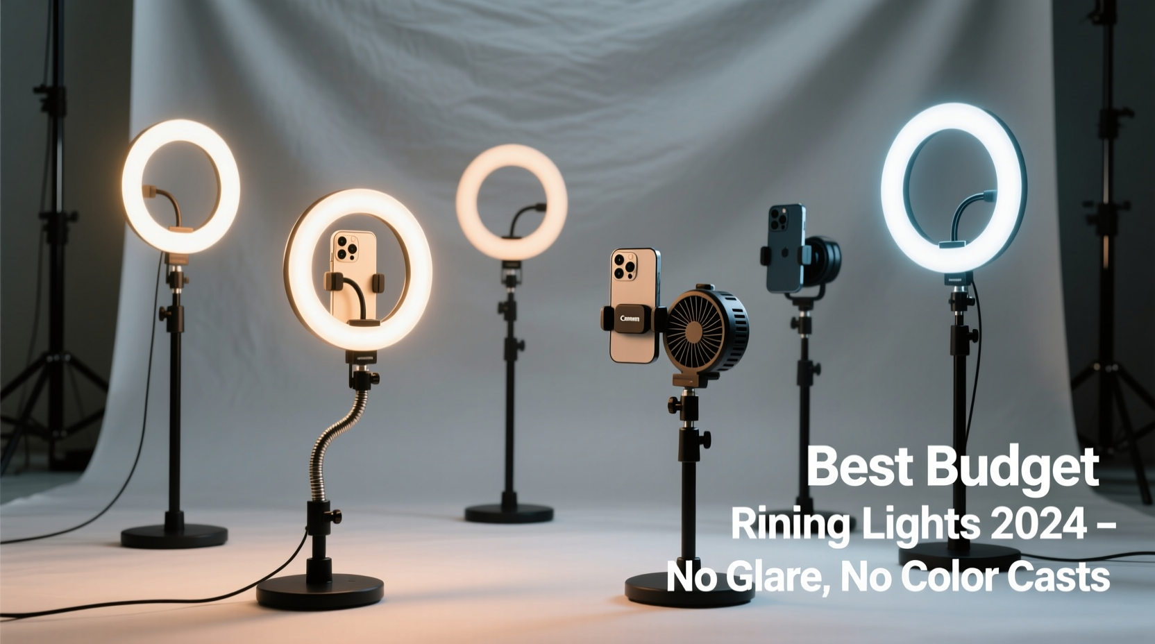 best budget ring lights for streaming without harsh glare or color casts