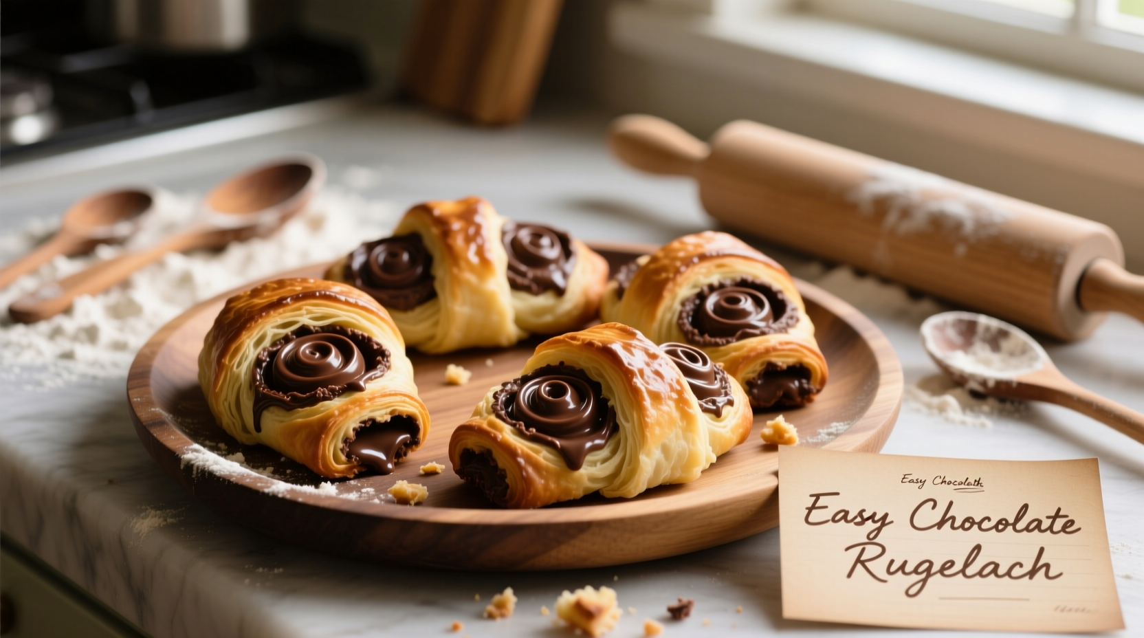 easy chocolate rugelach recipe