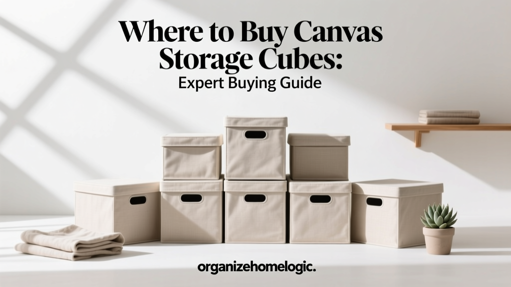 Where to Buy Canvas Storage Cubes: Expert Buying Guide