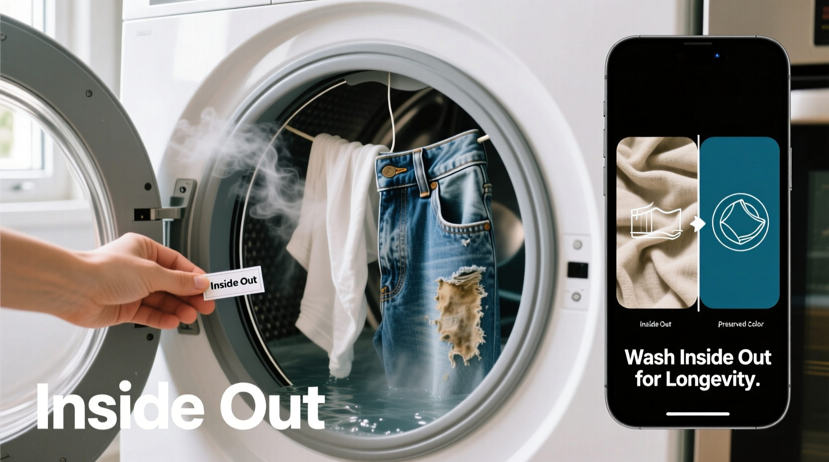 is it better to wash clothes inside out