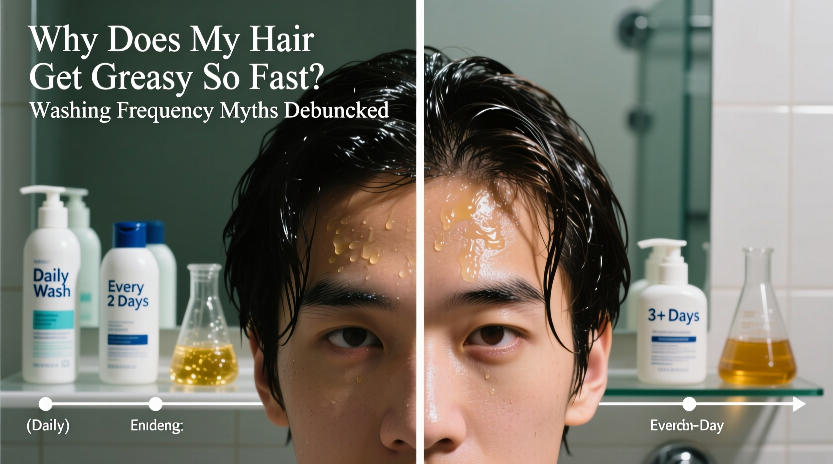 why does my hair get greasy so fast washing frequency myths debunked