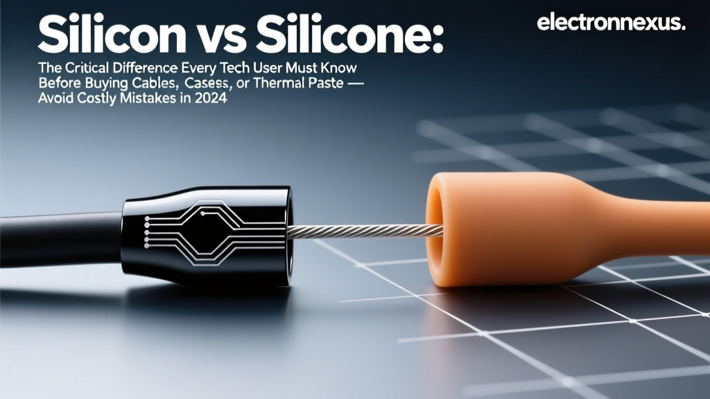 Silicon vs Silicone: The Critical Difference Every Tech User Must Know Before Buying Cables, Cases, or Thermal Paste — Avoid Costly Mistakes in 2024