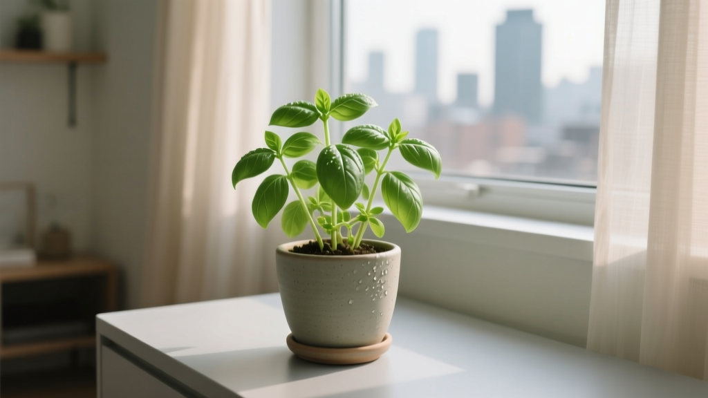 Basil Indoors: 7-Step Method for Low-Light Apartments (2026)